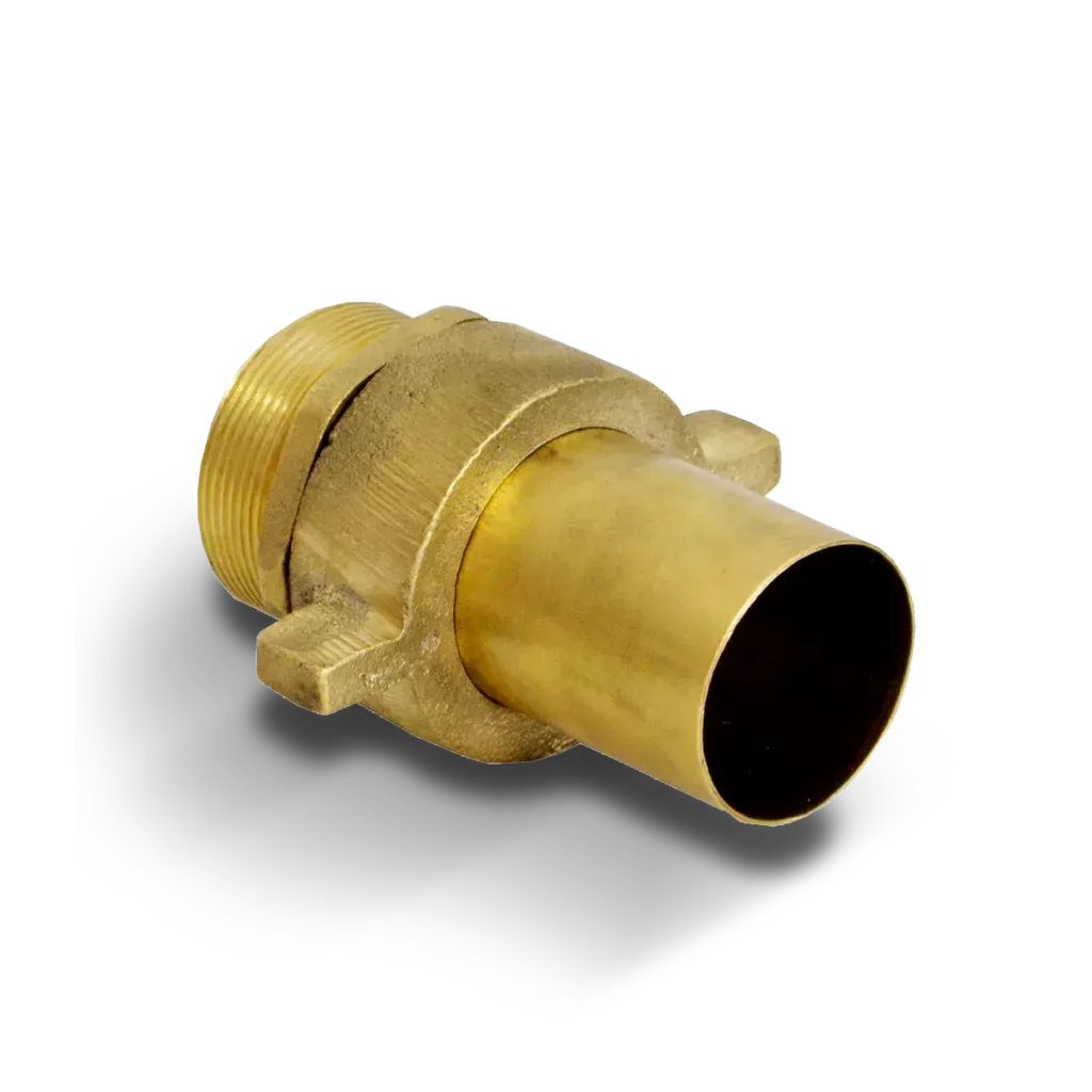 Acople rápido de bronce recto liso 2"