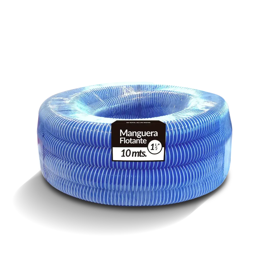 Manguera flotante ø1 1/2" con terminales - Cristal x 10 m