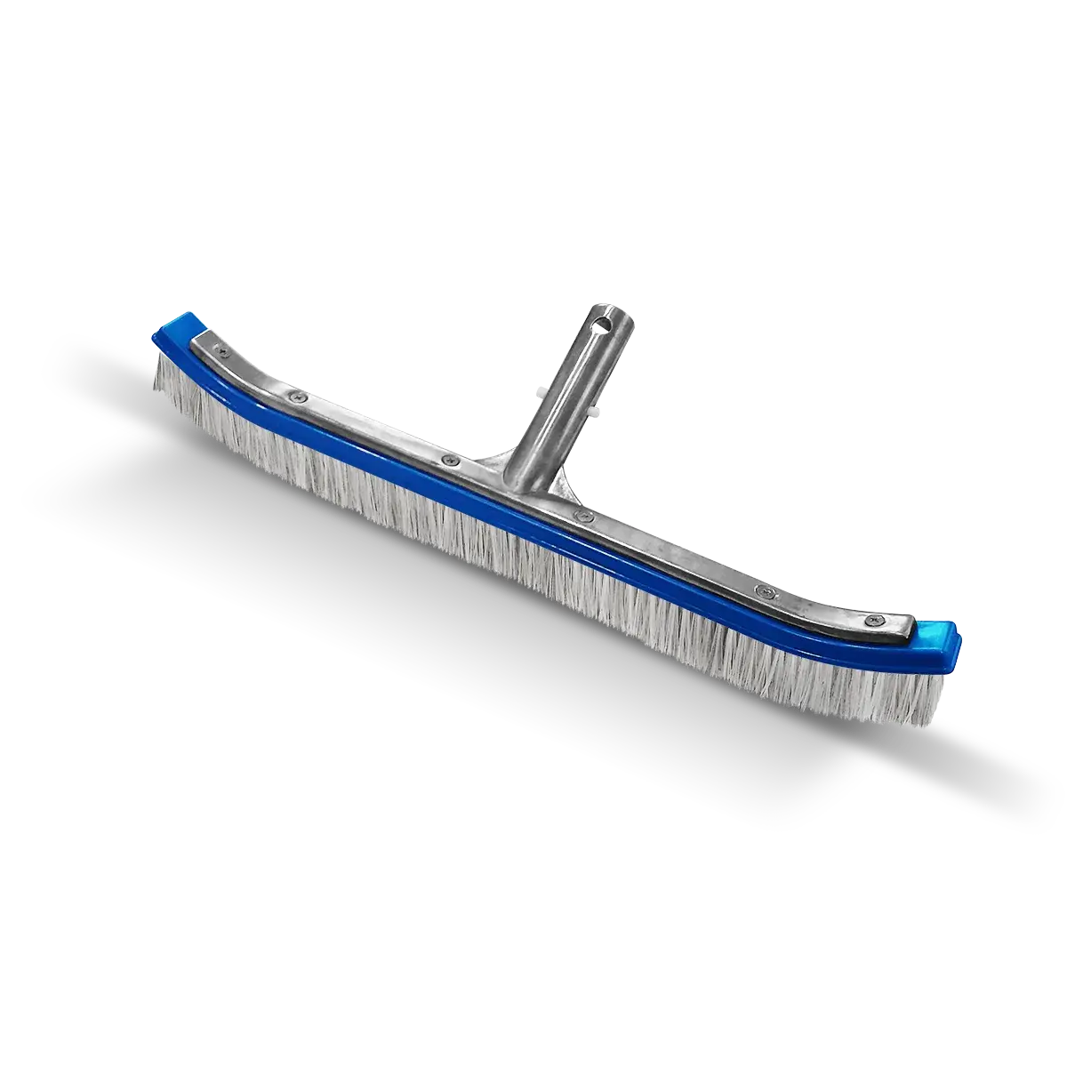 Cepillo metálico - curvo 46 cm (cerdas Nylon - INOX)