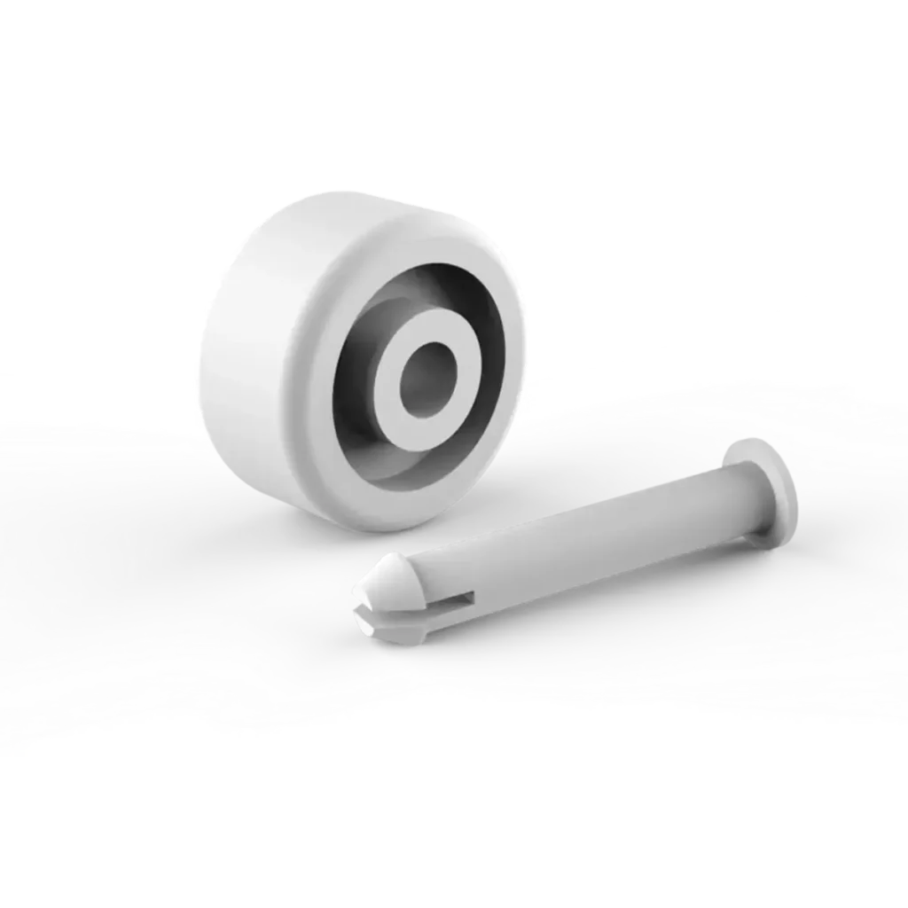 Ruedas con perno 35 mm