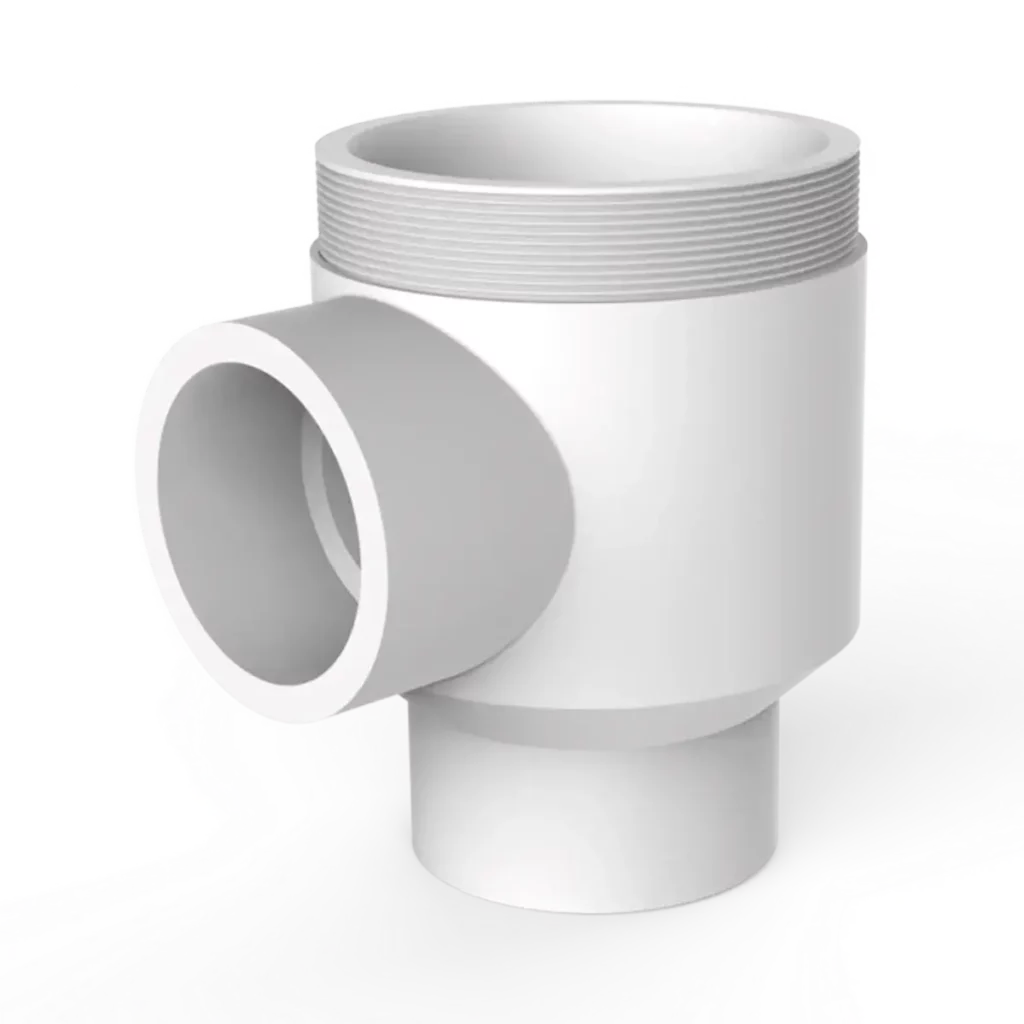 Cuerpo 2 vías con boca para pegar