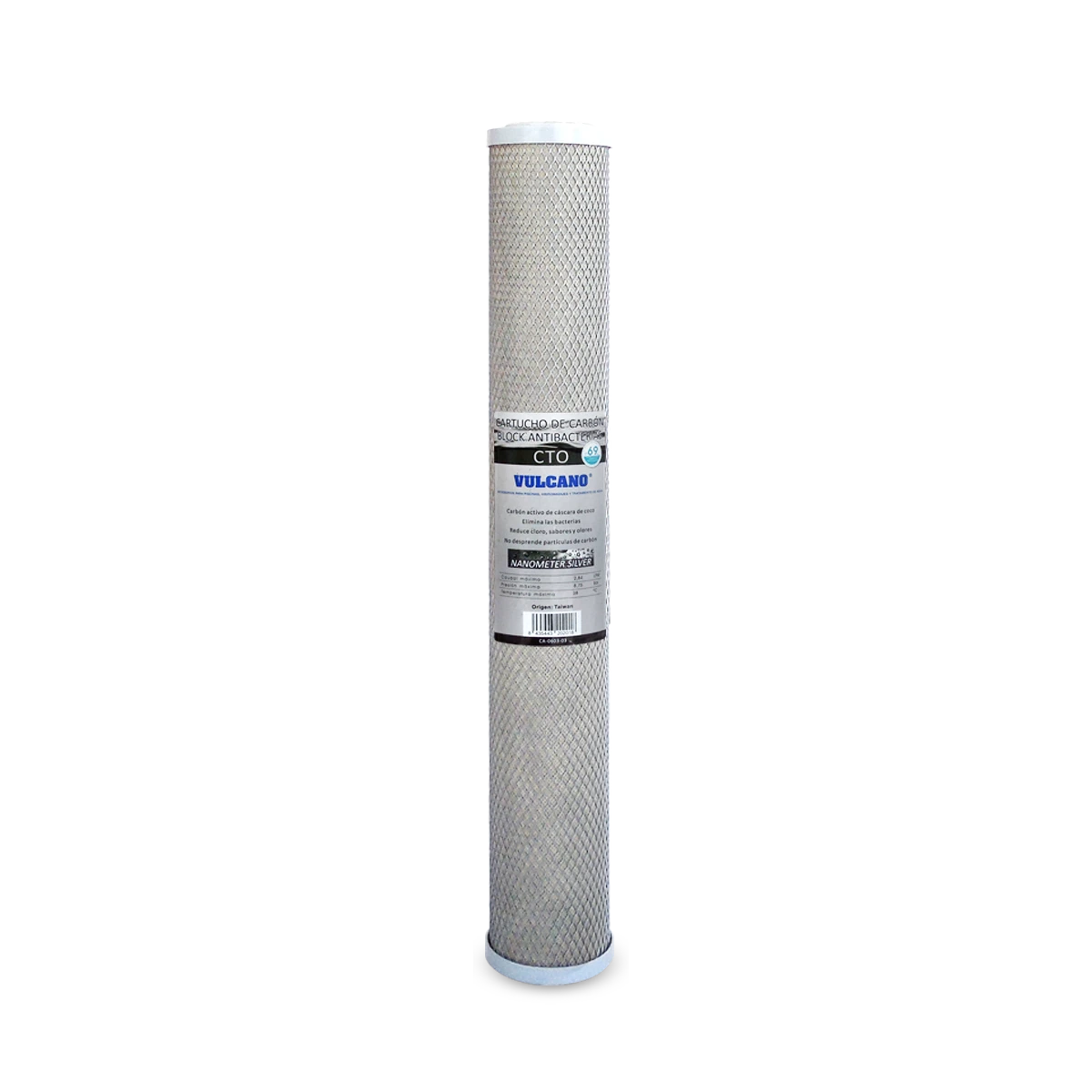 Cartucho carbón block 20" x 2.5" (69 mm) - NS